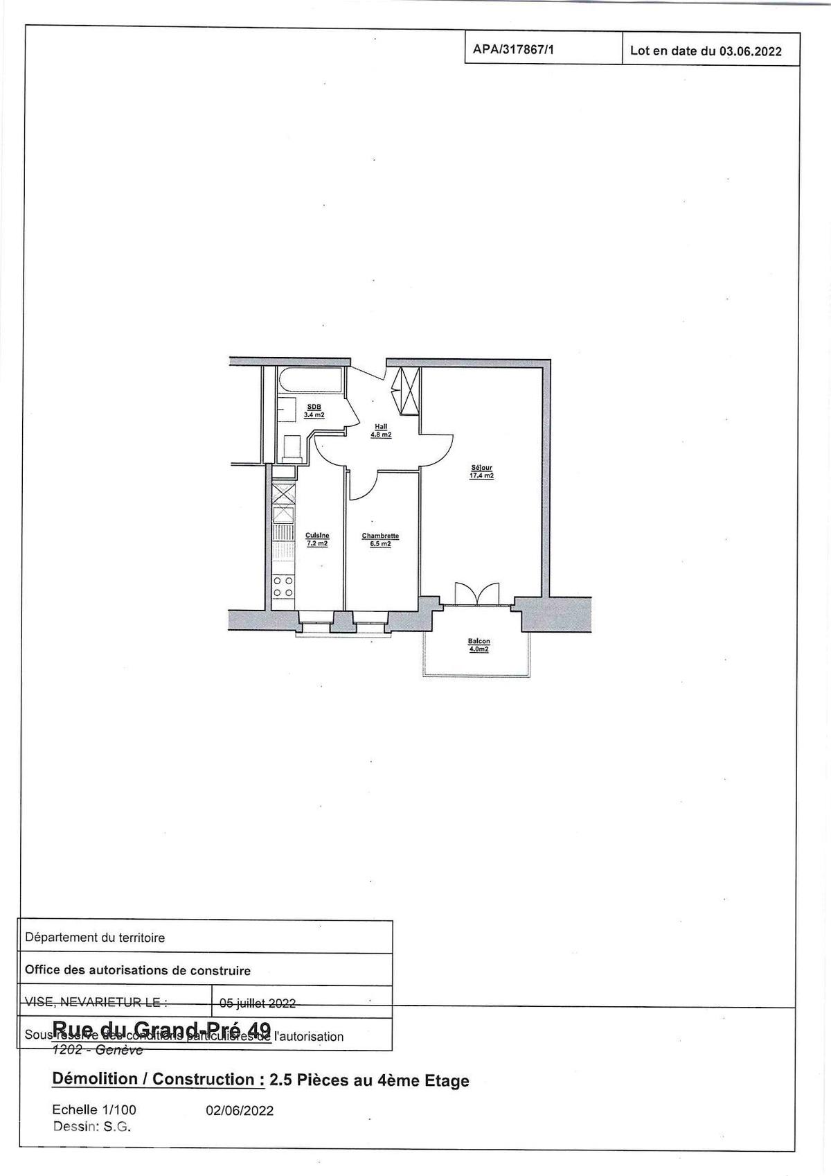 À louer : Appartement 2 Pieces Genève - Ref : 200714.4042 | Naef Immobilier