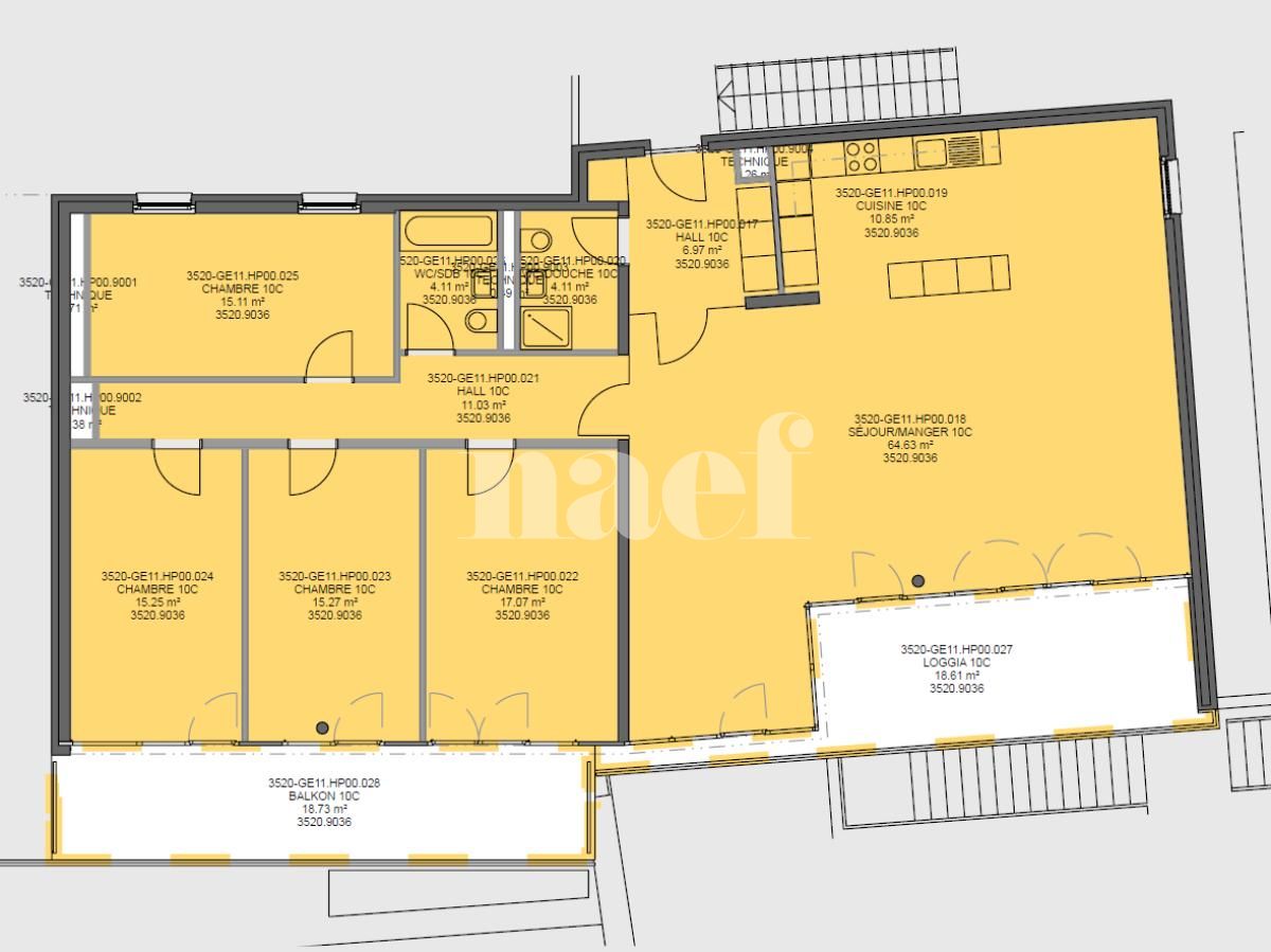 À louer : Appartement 5.5 Pieces Neuchâtel - Ref : 208692.1 | Naef Immobilier
