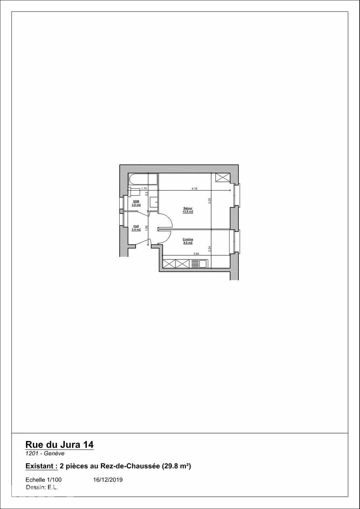 À louer : Appartement 2 Pieces Genève - Ref : 211622.1 | Naef Immobilier