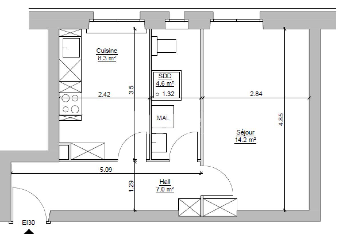 À louer : Appartement 2 Pieces Genève - Ref : 213381.3002 | Naef Immobilier