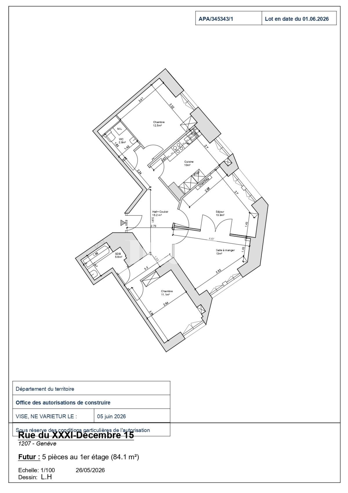 À louer : Appartement 5 Pieces Genève - Ref : 213918.1002 | Naef Immobilier