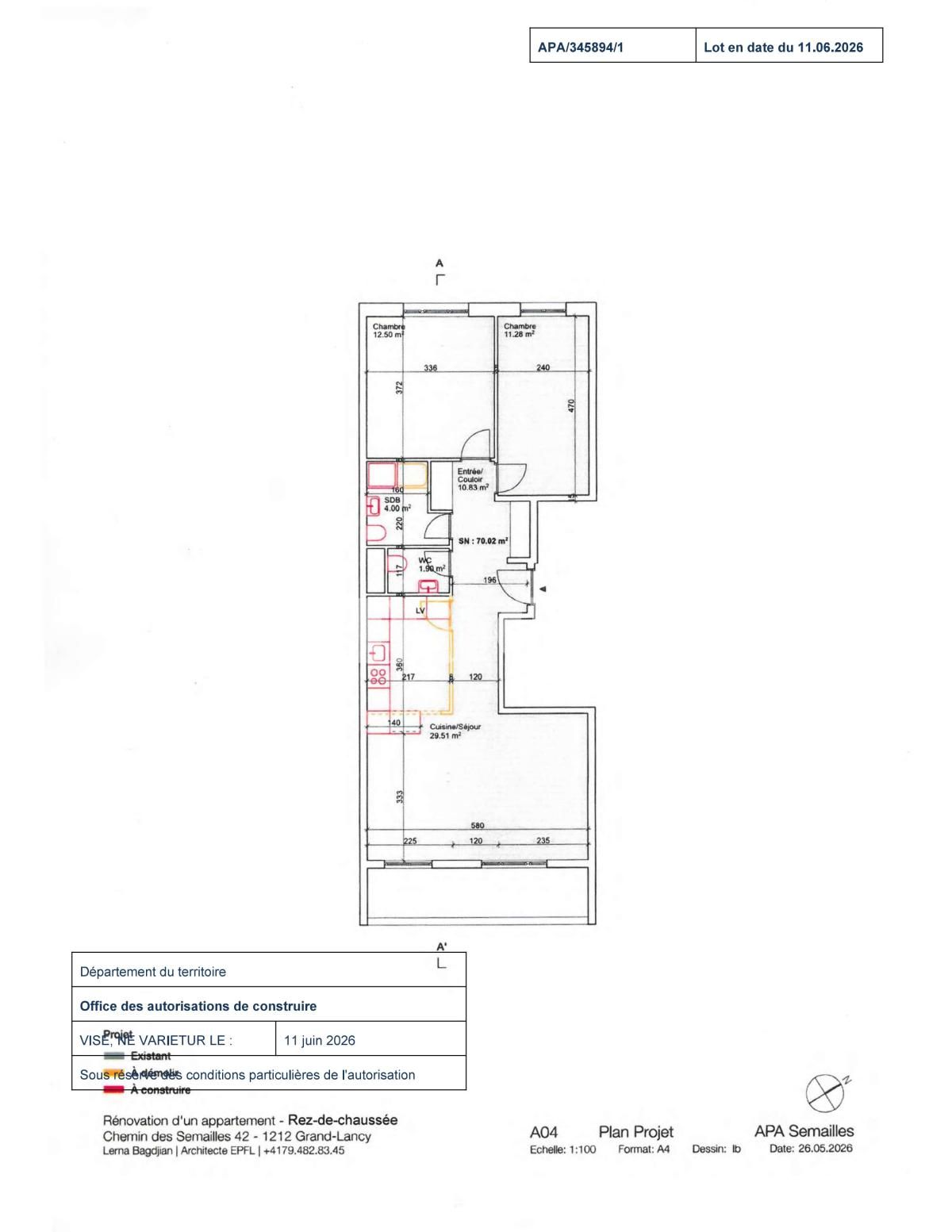 À louer : Appartement 4 Pieces Grand-Lancy - Ref : 219726.3 | Naef Immobilier
