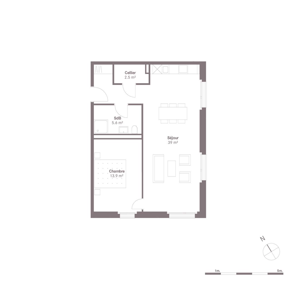 À louer : Appartement 2.5 Pieces Crissier - Ref : 224380.2003 | Naef Immobilier