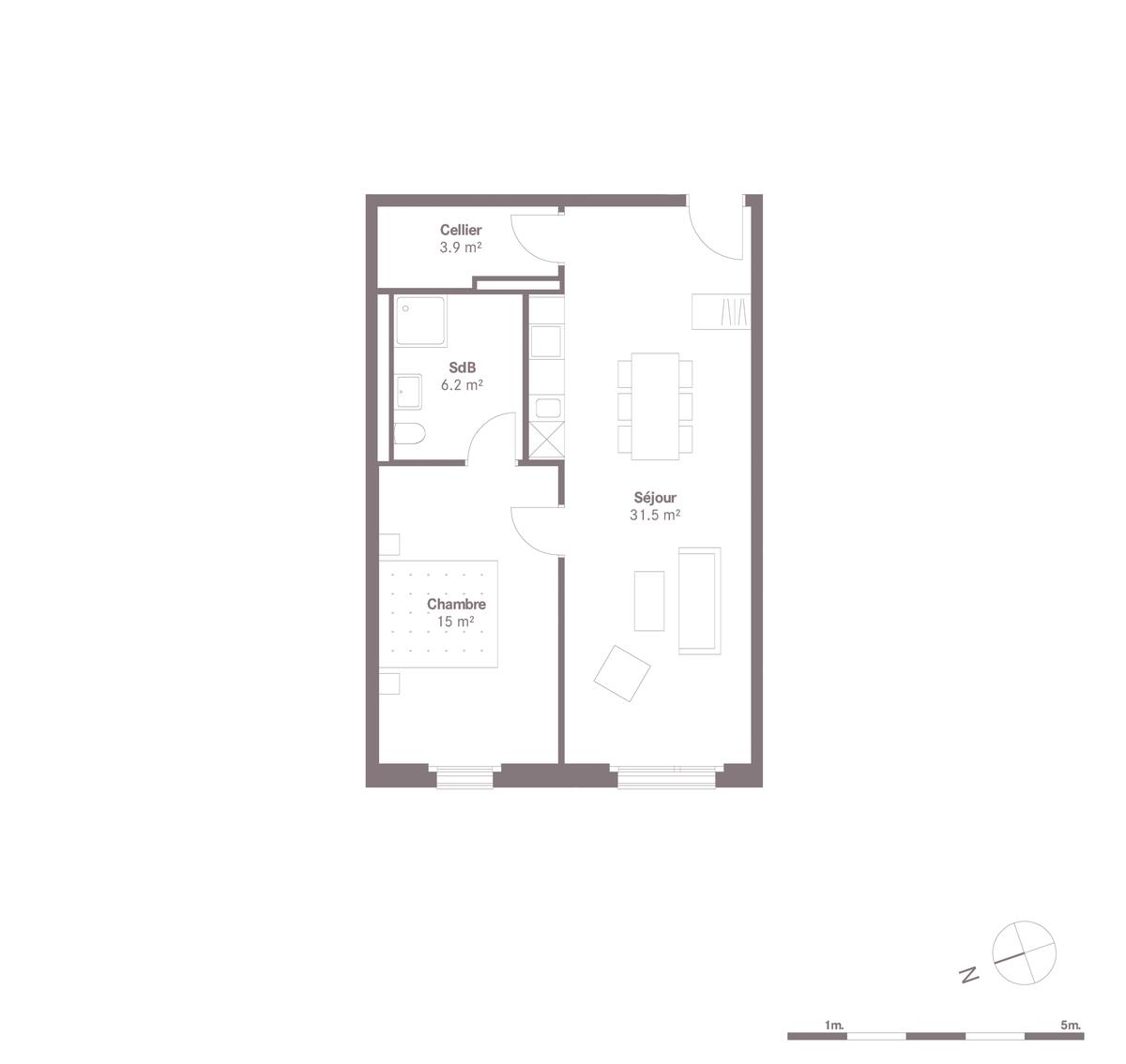 À louer : Appartement 2.5 Pieces Crissier - Ref : 224381.2006 | Naef Immobilier
