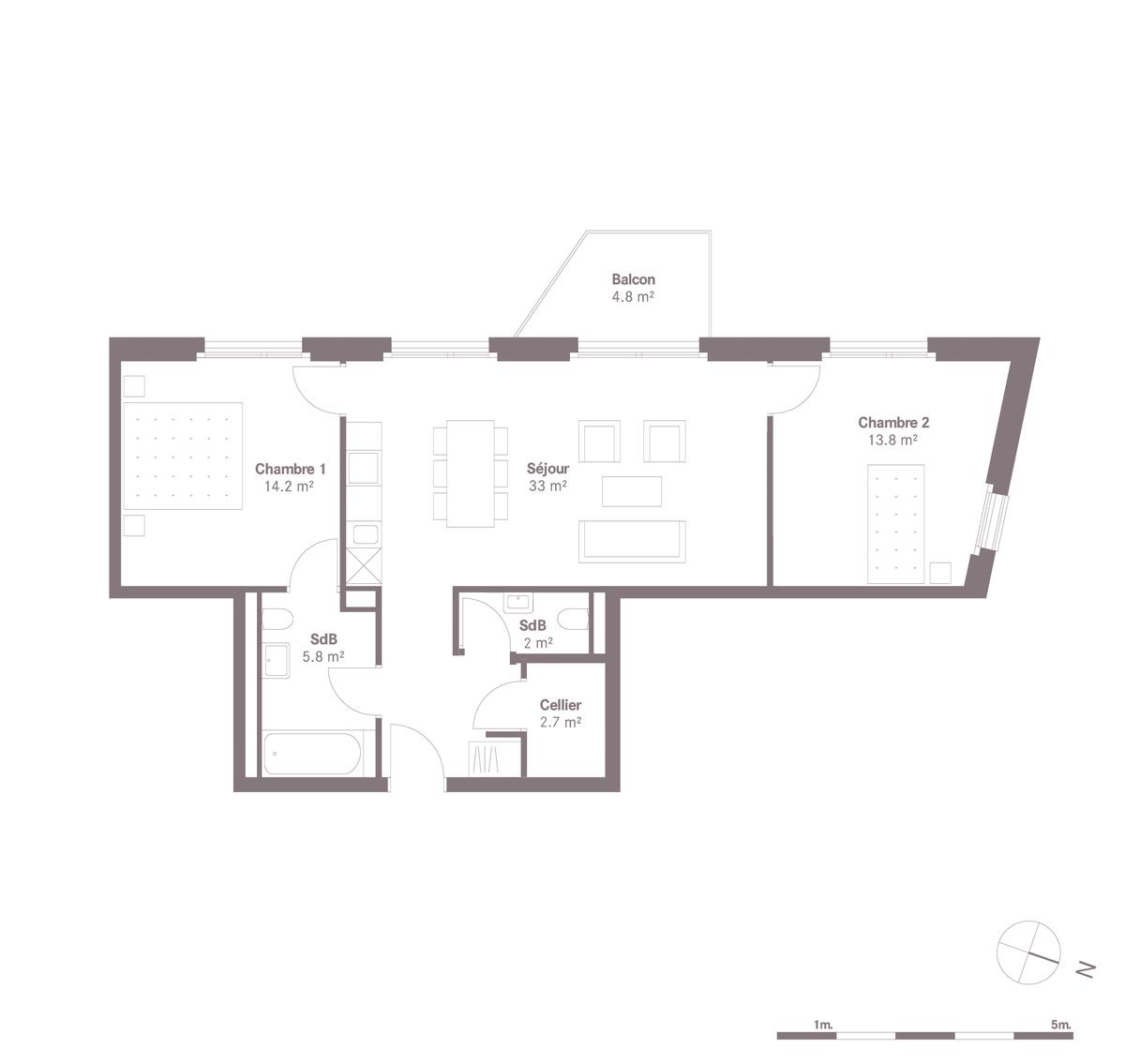 À louer : Appartement 3.5 Pieces Crissier - Ref : 224386.5002 | Naef Immobilier