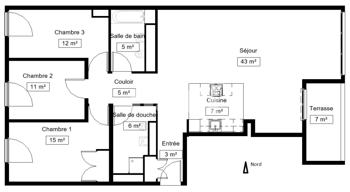 À louer : Appartement 4.5 Pieces Nyon - Ref : 233745.6001 | Naef Immobilier