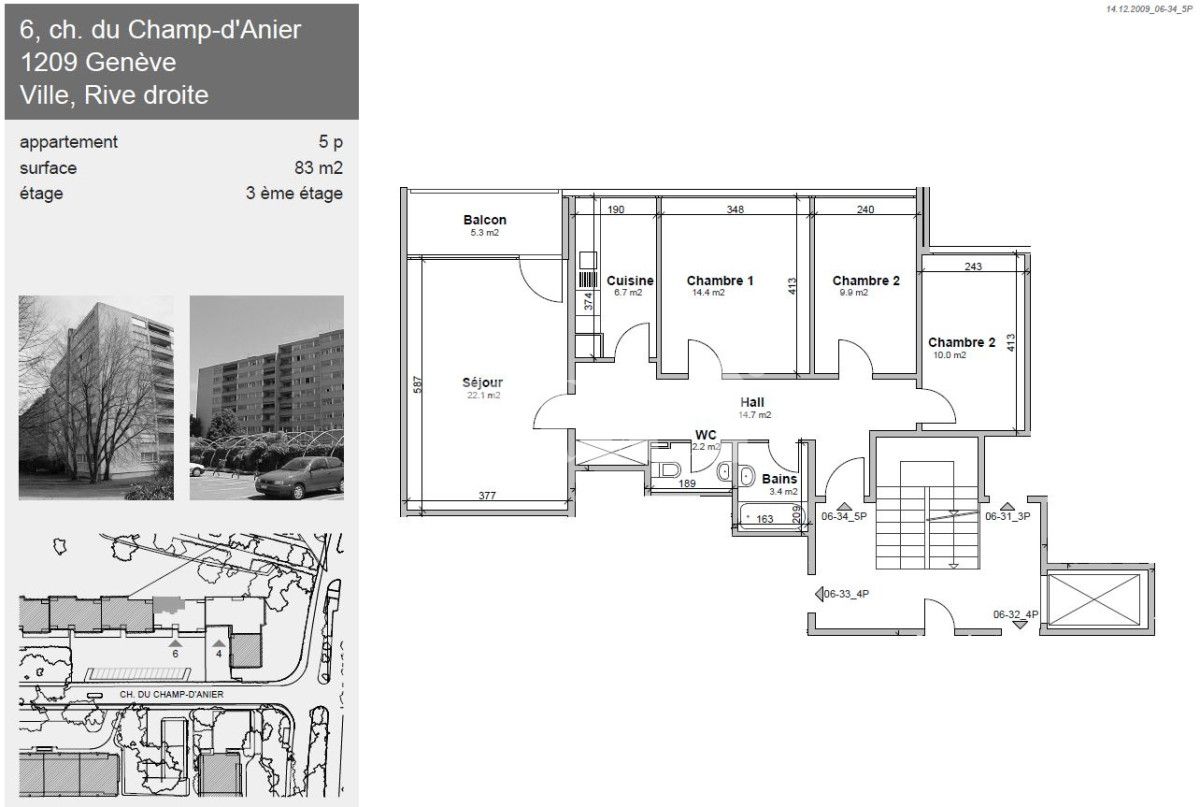 À louer : Appartement 5 Pieces Genève - Ref : 269051.3034 | Naef Immobilier