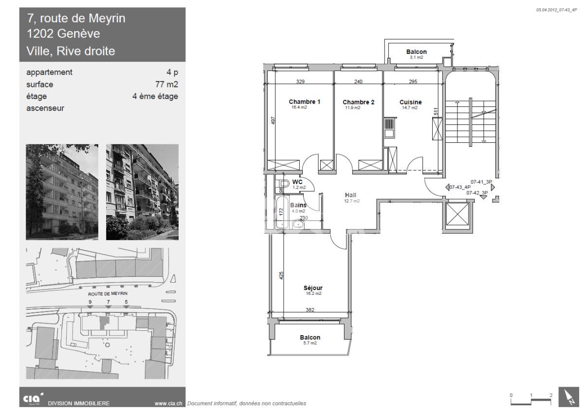 À louer : Appartement 4 Pieces Genève - Ref : 269181.4043 | Naef Immobilier