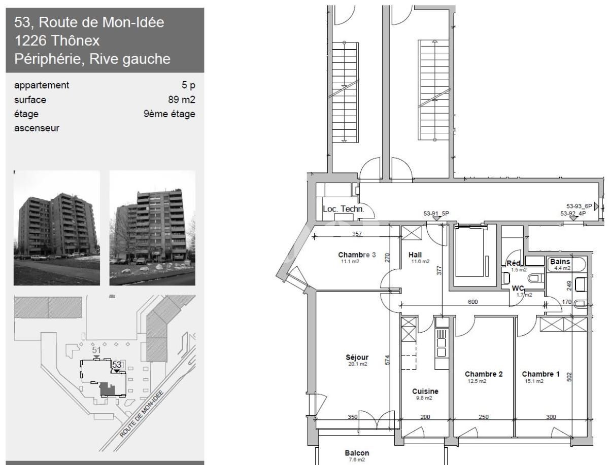 À louer : Appartement 5 Pieces Thônex - Ref : 269186.9091 | Naef Immobilier
