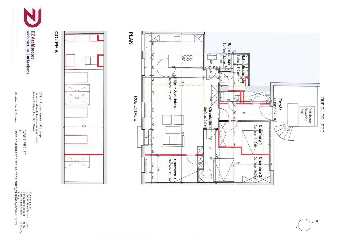À louer : Appartement 4.5 Pieces Vevey - Ref : CP.19777 | Naef Immobilier