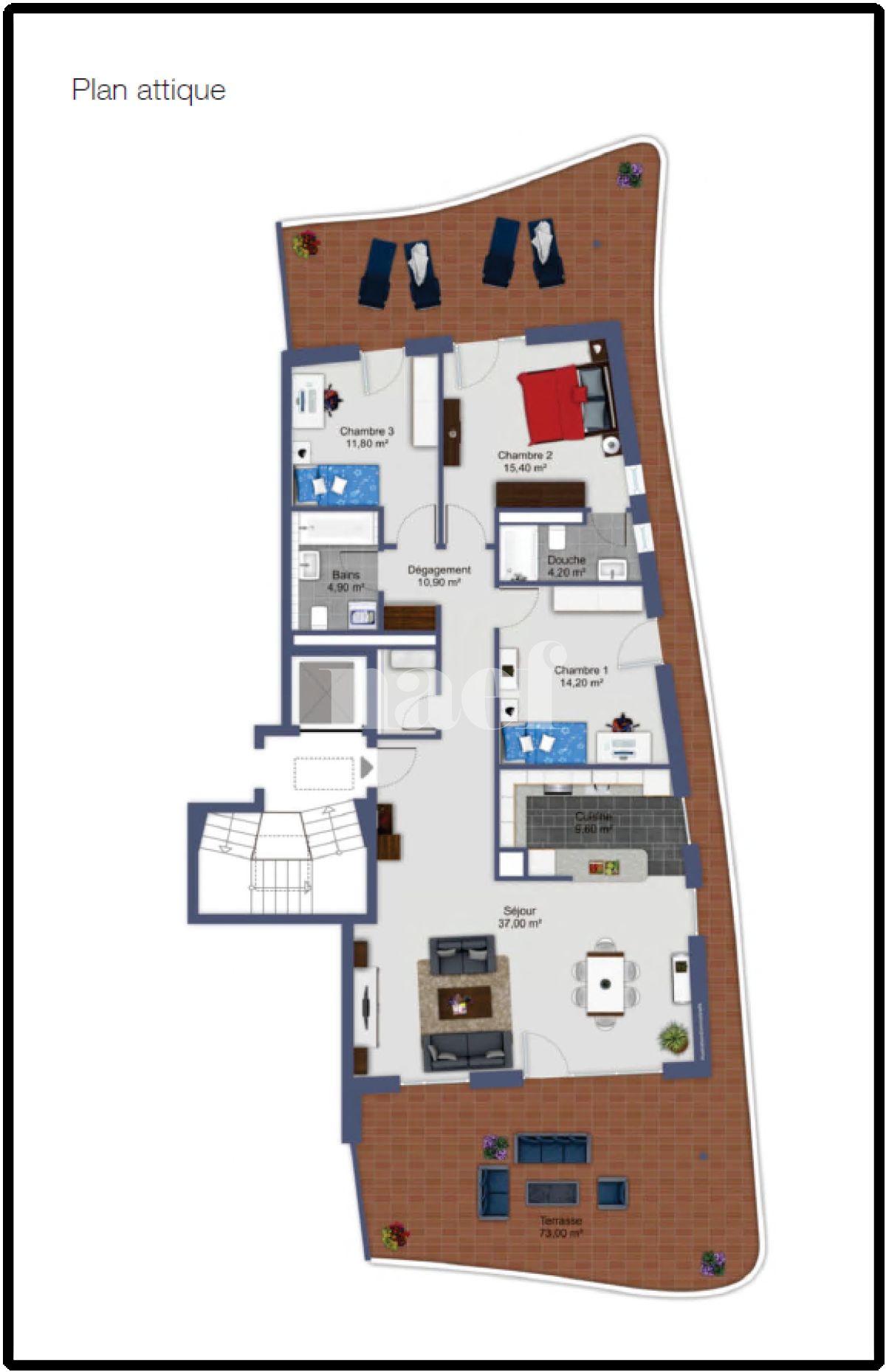 À louer : Appartement 4.5 Pieces La Tour-de-Peilz - Ref : EC.38700 | Naef Immobilier