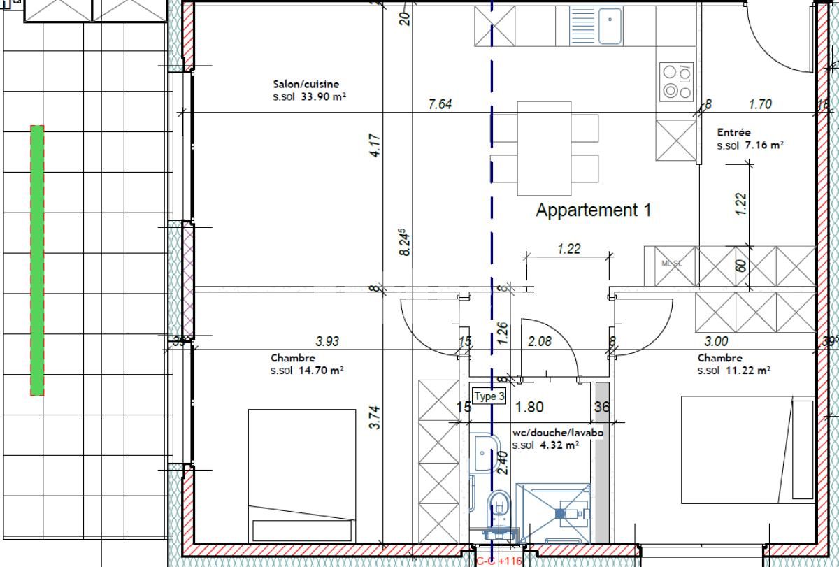 À louer : Appartement 3.5 Pieces Fleurier - Ref : EC.44763 | Naef Immobilier