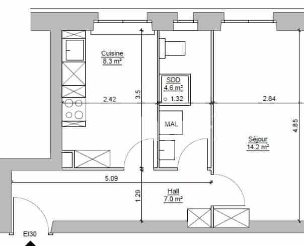 À louer : Appartement 2 Pieces Genève - Ref : 213381.3002 | Naef Immobilier