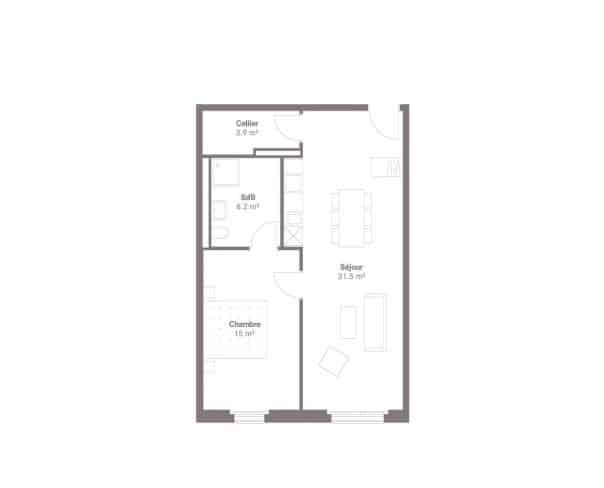 À louer : Appartement 2.5 Pieces Crissier - Ref : 224381.2006 | Naef Immobilier