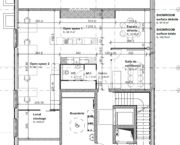 À louer : Surface Commerciale Bureau Crissier - Ref : 224387.1 | Naef Immobilier