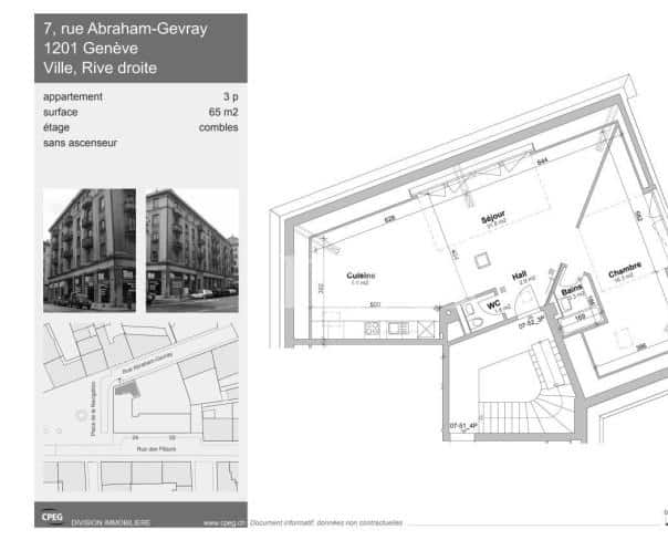 À louer : Appartement 3 Pieces Genève - Ref : 269197.5052 | Naef Immobilier