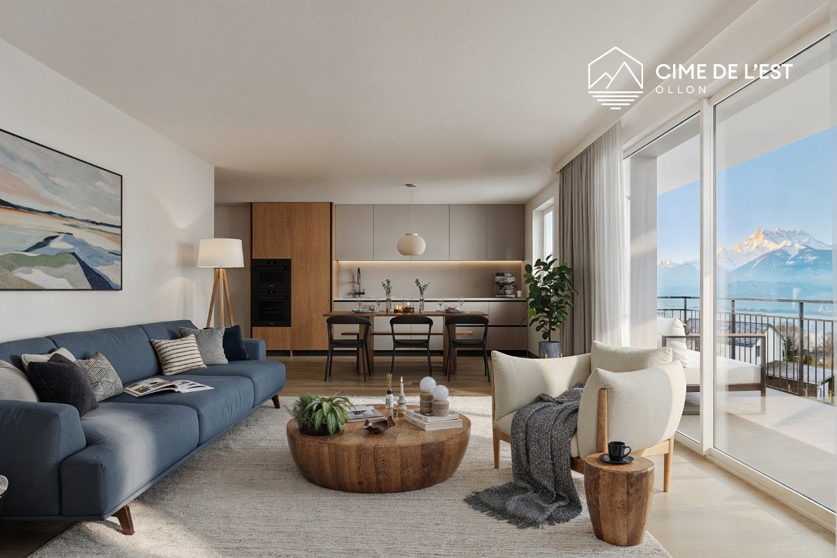 À vendre : Appartement 2 chambres Ollon - Ref : 2148 | Naef Immobilier