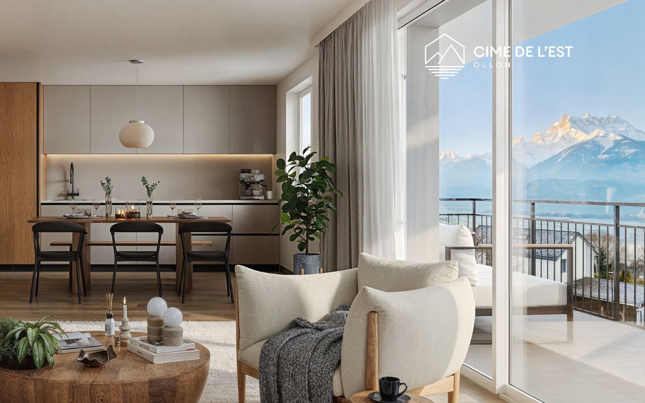À vendre : Appartement 2 chambres Ollon - Ref : 2148 | Naef Immobilier