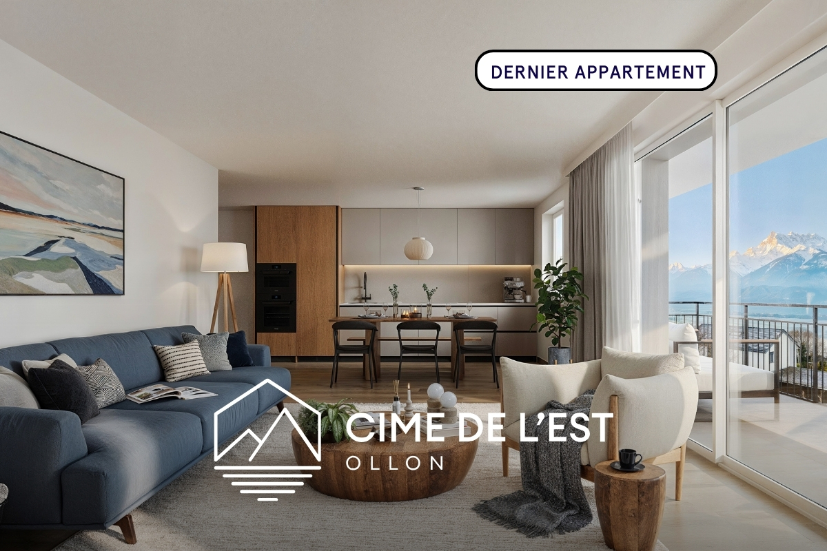 À vendre : Appartement 2 chambres Ollon - Ref : 2149 | Naef Immobilier