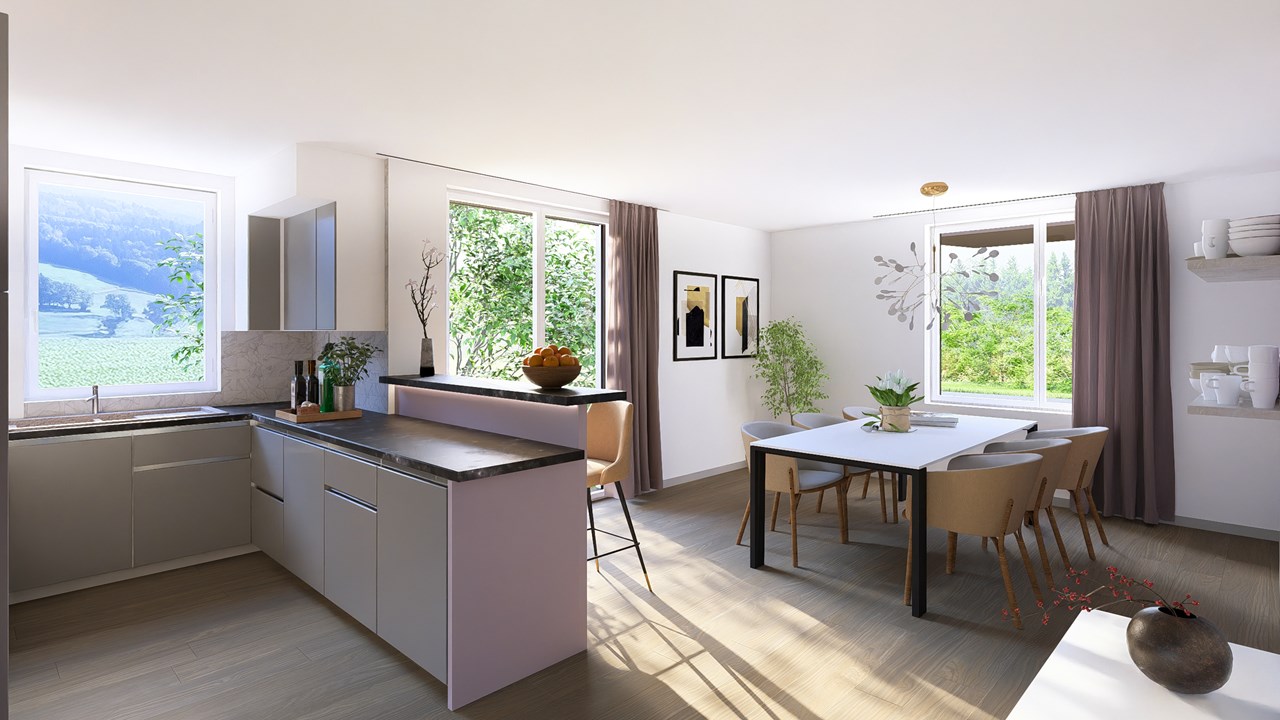 À vendre : Maison 4 chambres Le Mouret - Ref : 2575 | Naef Immobilier