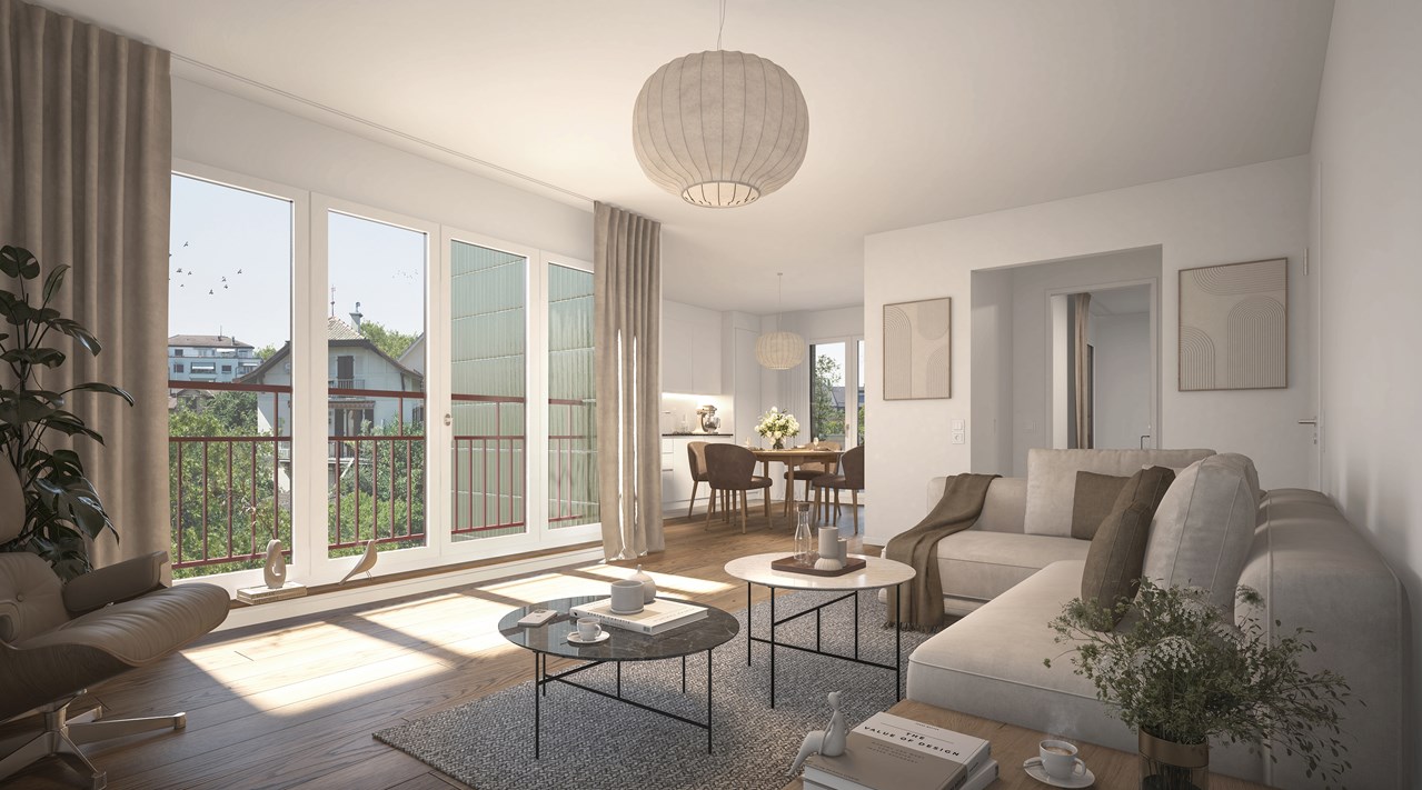 À vendre : Appartement 2 chambres Morges - Ref : 2629 | Naef Immobilier