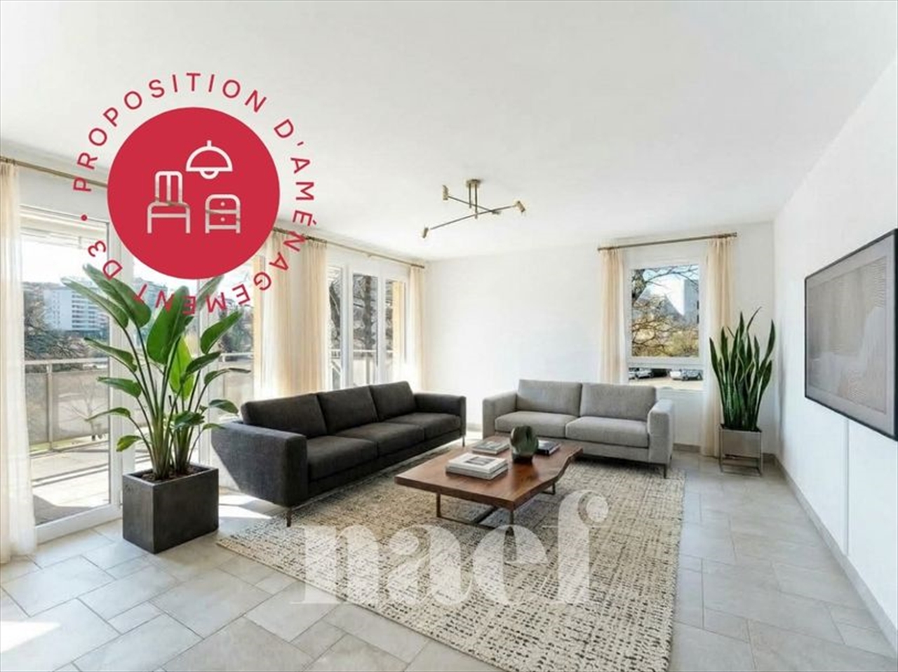 À vendre : Appartement 3 chambres Fribourg - Ref : 2849 | Naef Immobilier