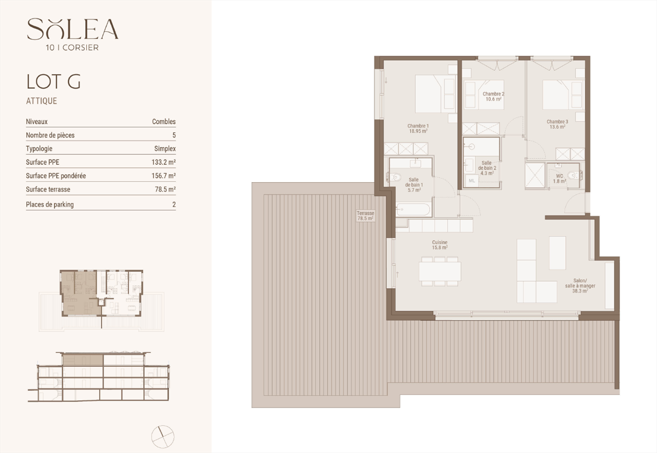 À vendre : Appartement 3 chambres Corsier - Ref : 3335 | Naef Immobilier