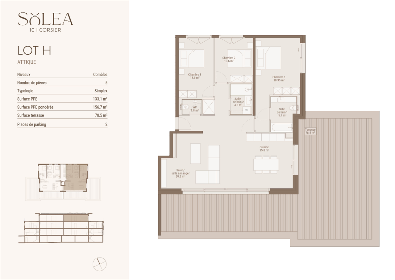À vendre : Appartement 3 chambres Corsier - Ref : 3341 | Naef Immobilier