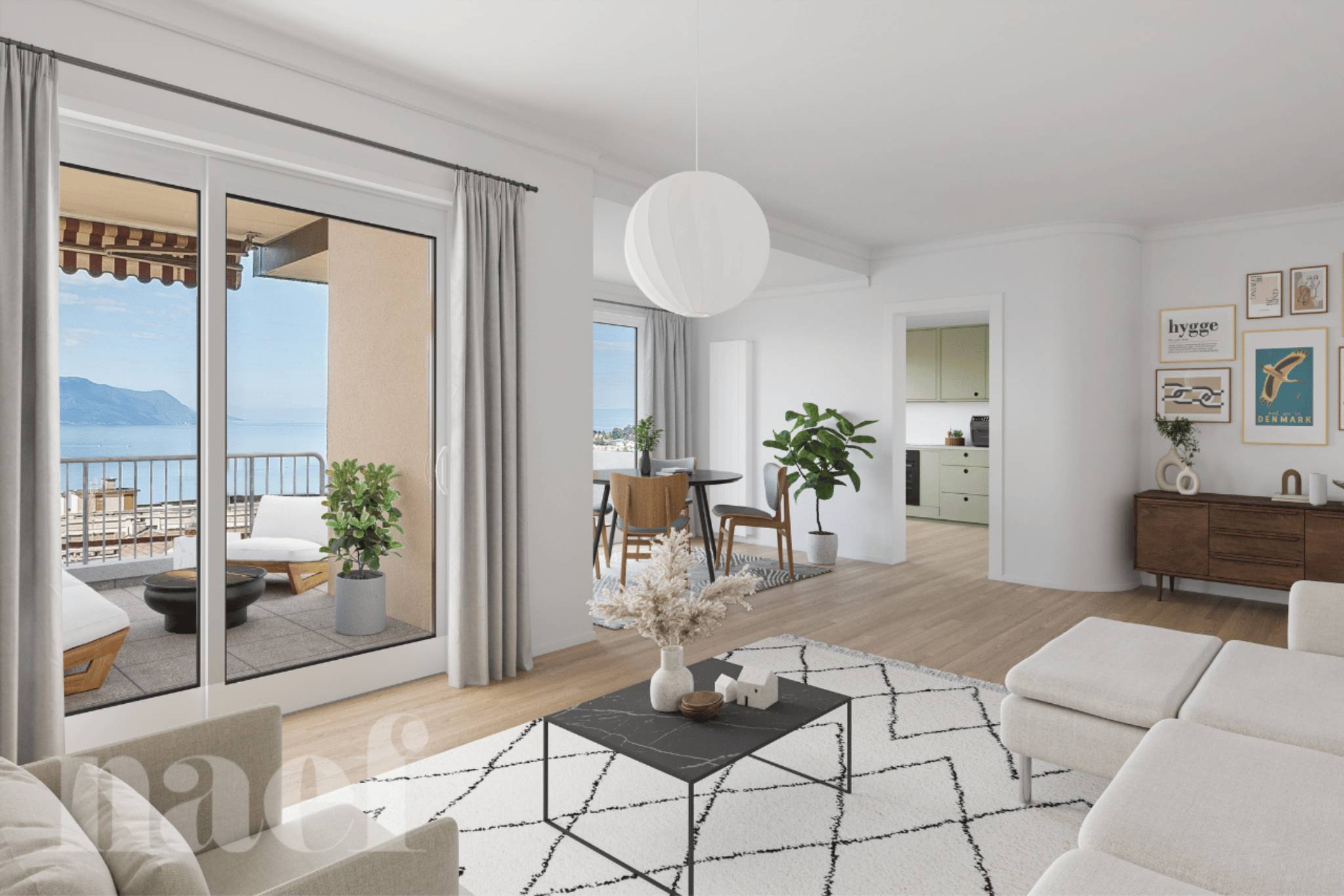 À vendre : Appartement 3 chambres Montreux - Ref : 39112 | Naef Immobilier