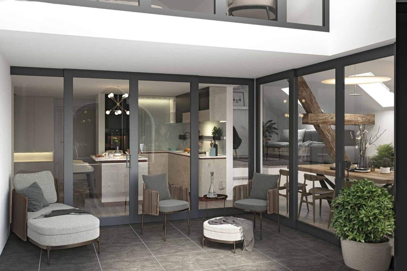 À vendre : Appartement 3 chambres St-Aubin FR - Ref : 37479 | Naef Immobilier