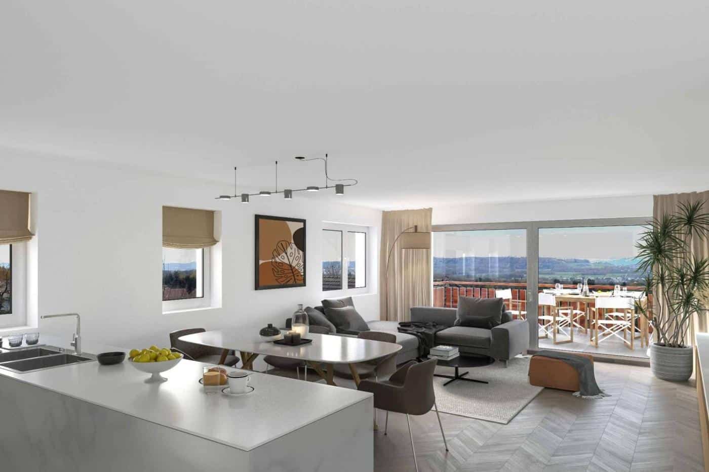 À vendre : Appartement 3 chambres St-Aubin FR - Ref : 37479 | Naef Immobilier