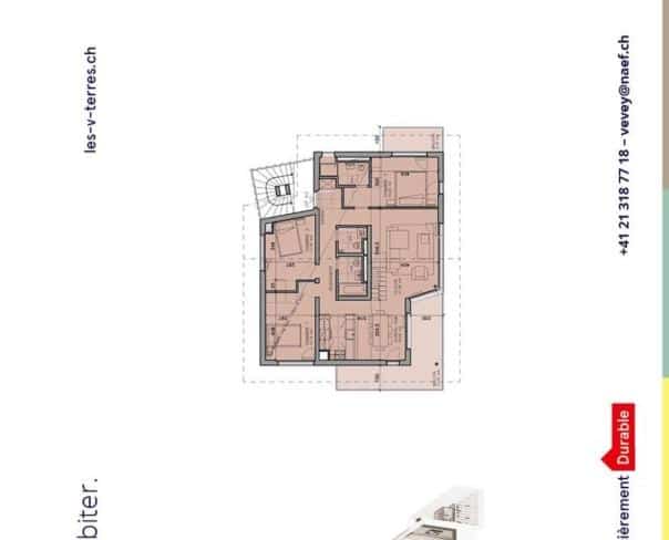 À vendre : Appartement 3 chambres Jongny - Ref : 0921 | Naef Immobilier