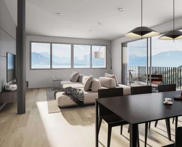 À vendre : Appartement 4 chambres Jongny - Ref : 2080 | Naef Immobilier