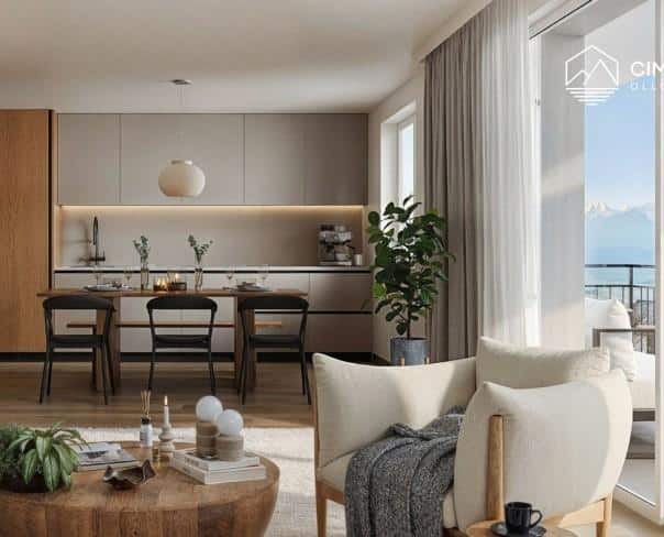 À vendre : Appartement 2 chambres Ollon - Ref : 2149 | Naef Immobilier