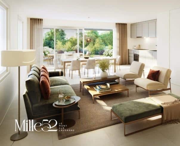 À vendre : Appartement 4 chambres Le Mont-sur-Lausanne - Ref : 3061 | Naef Immobilier