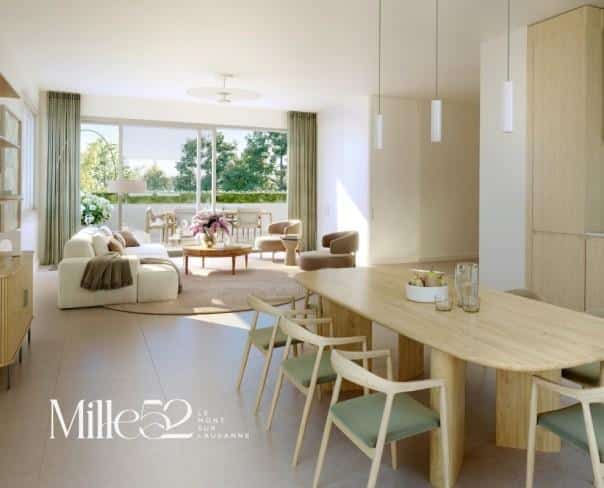 À vendre : Appartement 3 chambres Le Mont-sur-Lausanne - Ref : 3062 | Naef Immobilier