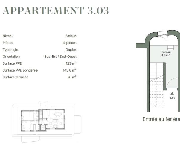 À vendre : Appartement 2 chambres Plan-les-Ouates - Ref : 3214 | Naef Immobilier